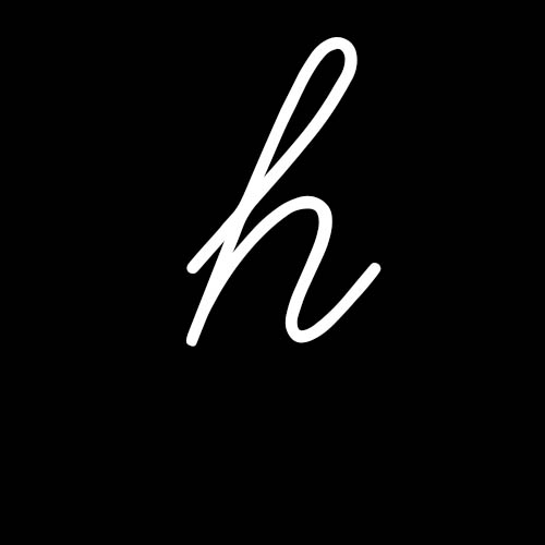 letra h cursiva minuscula